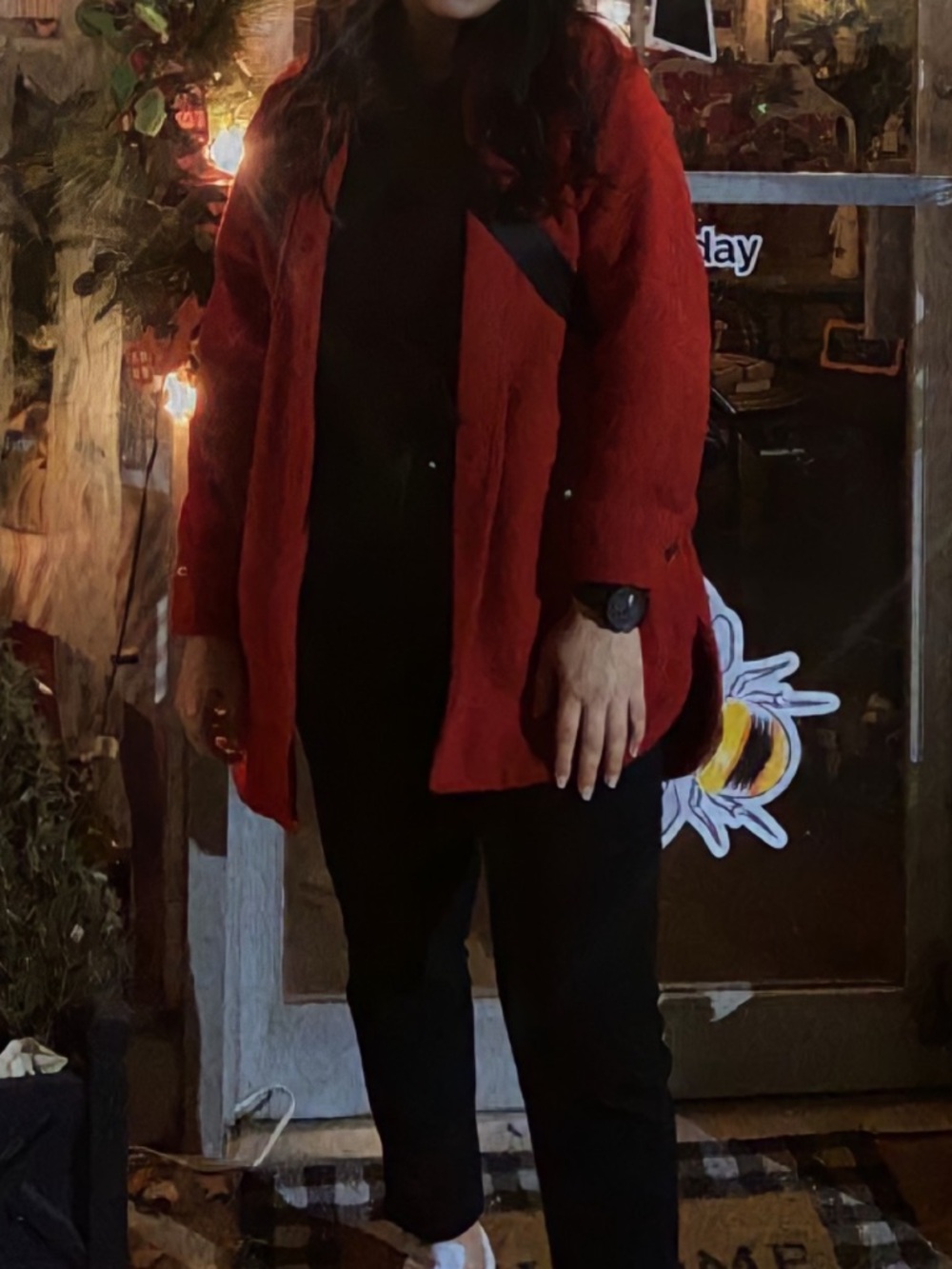 Old Navy Red Open-Front Jacket